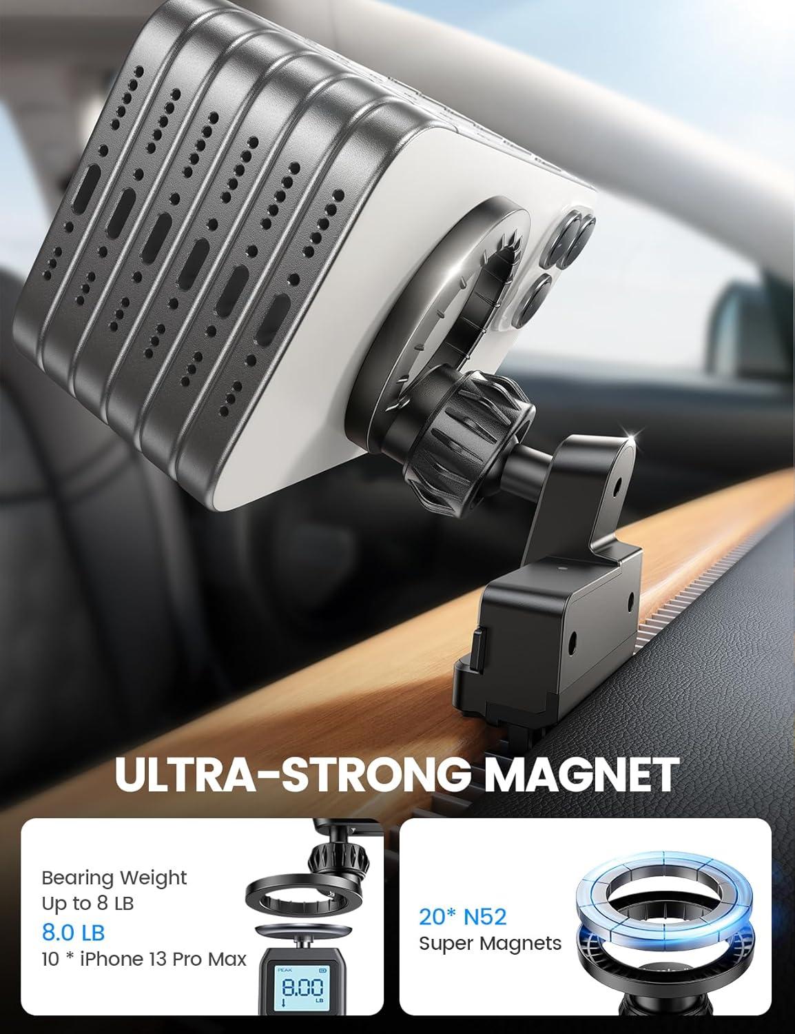 imageLamicall for Tesla Phone Mount Holder Strongest Magnet Power for Tesla Model 3 Y Car Accessories fits iPhone 16 15 14 Pro Max Plus ONLY FIT for 20172022 Model 3 20202023 Model Y