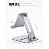 imageLamicall Adjustable Tablet Stand Holder  Foldable Tablet Dock 360 Degree Rotating Desktop Tablet Mount Compatible with iPad Pro 11  129 Mini Air Tabs Kindle and 47quot  13quot Tablet  BlackSilver