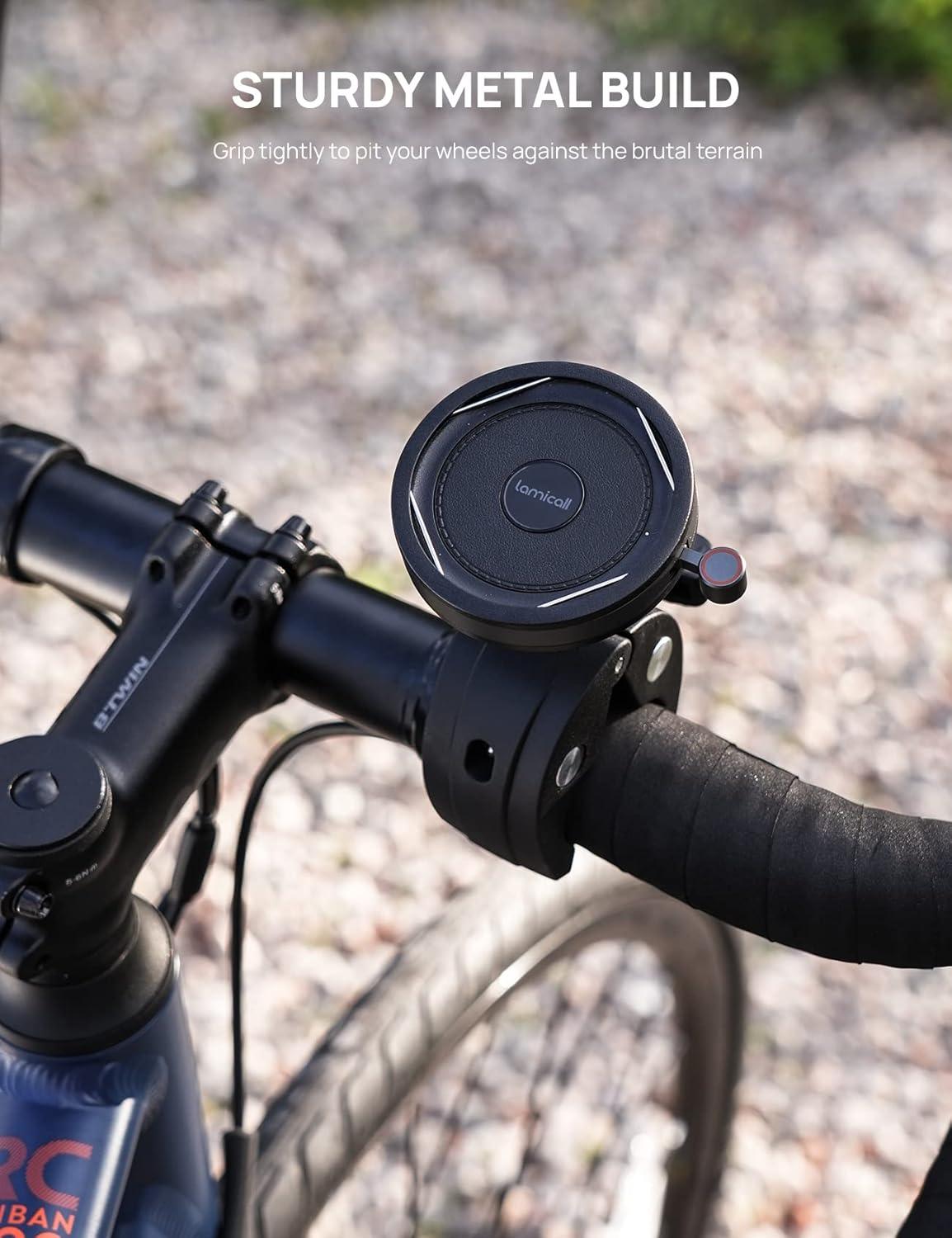 imageLamicall All Lock Scooter Motorcycle Bike Ebike Phone Mount Need Work with All Lock Airbag Case Not Included for iPhone or All Lock Universal Phone Snap Adaptor Not Included