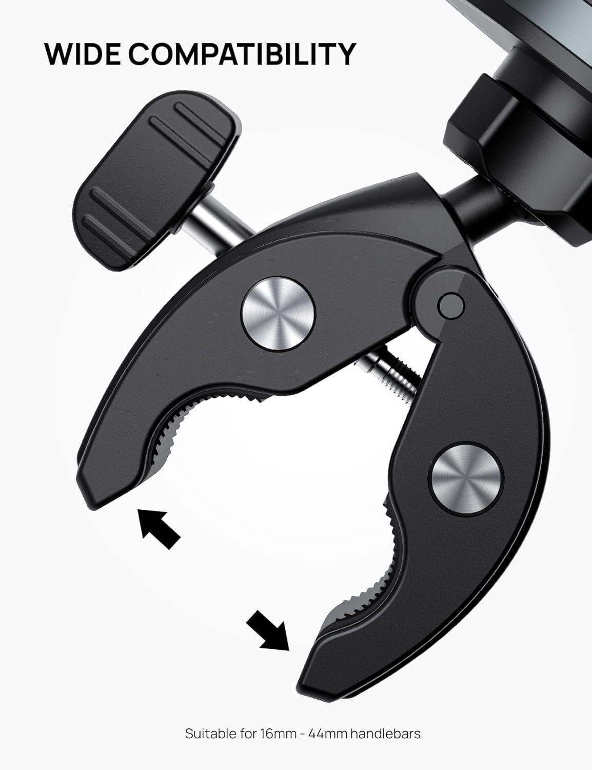 imageLamicall All Lock Scooter Motorcycle Bike Ebike Phone Mount Need Work with All Lock Airbag Case Not Included for iPhone or All Lock Universal Phone Snap Adaptor Not Included