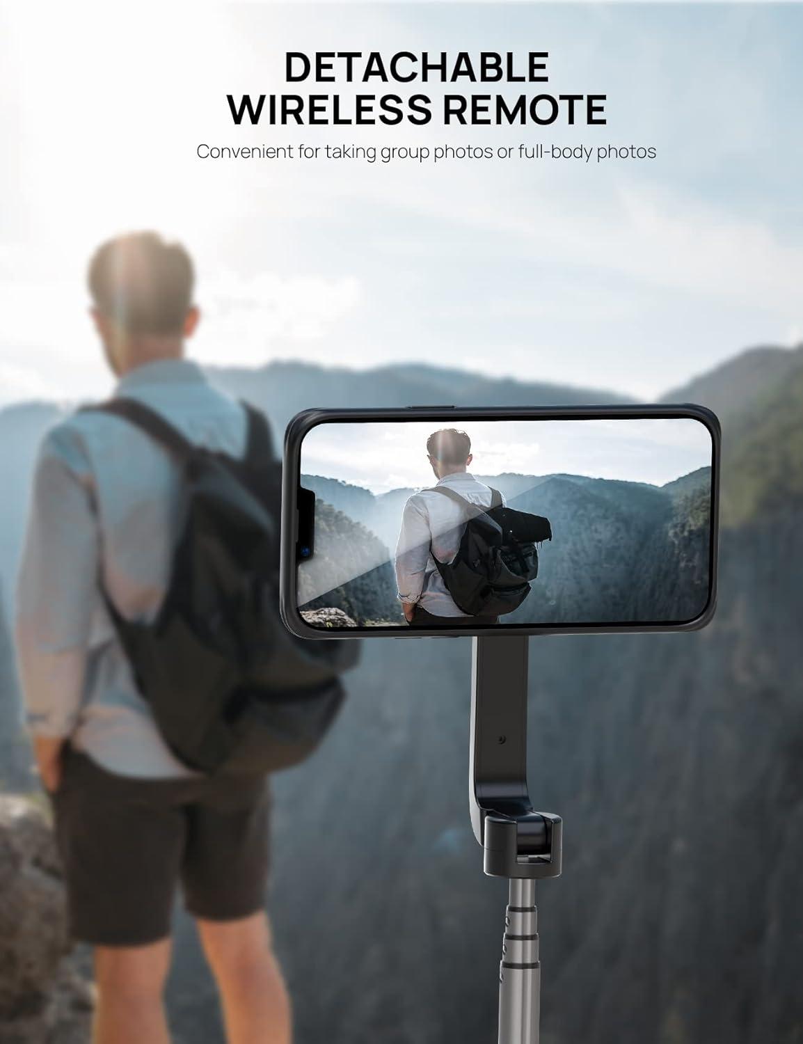 imageLamicall All Lock Selfie Stick and Tripod Mount Need Work with All Lock Airbag Case Not Included for iPhone or All Lock Universal Phone Snap Adaptor Not Included