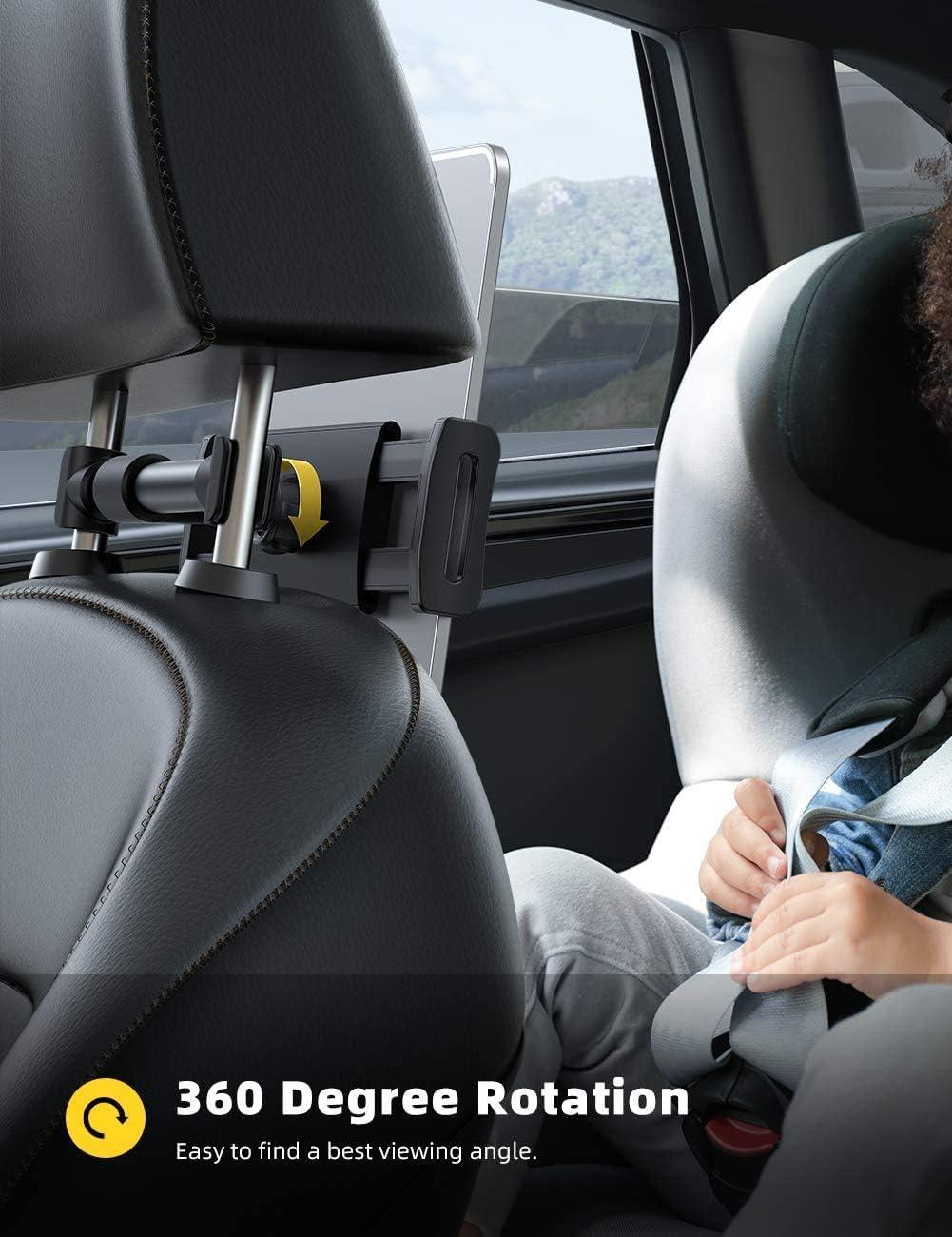 imageLamicall Car Headrest Mount Tablet Headrest Holder  Stand Cradle Compatible with iPad Pro Air Mini Galaxy Tabs Other 47105quot Cellphones and Tablets  BlackBlack