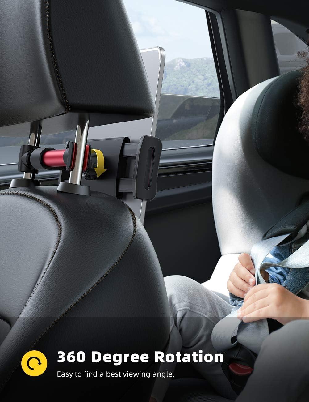imageLamicall Car Headrest Mount Tablet Headrest Holder  Stand Cradle Compatible with iPad Pro Air Mini Galaxy Tabs Other 47105quot Cellphones and Tablets  BlackRed
