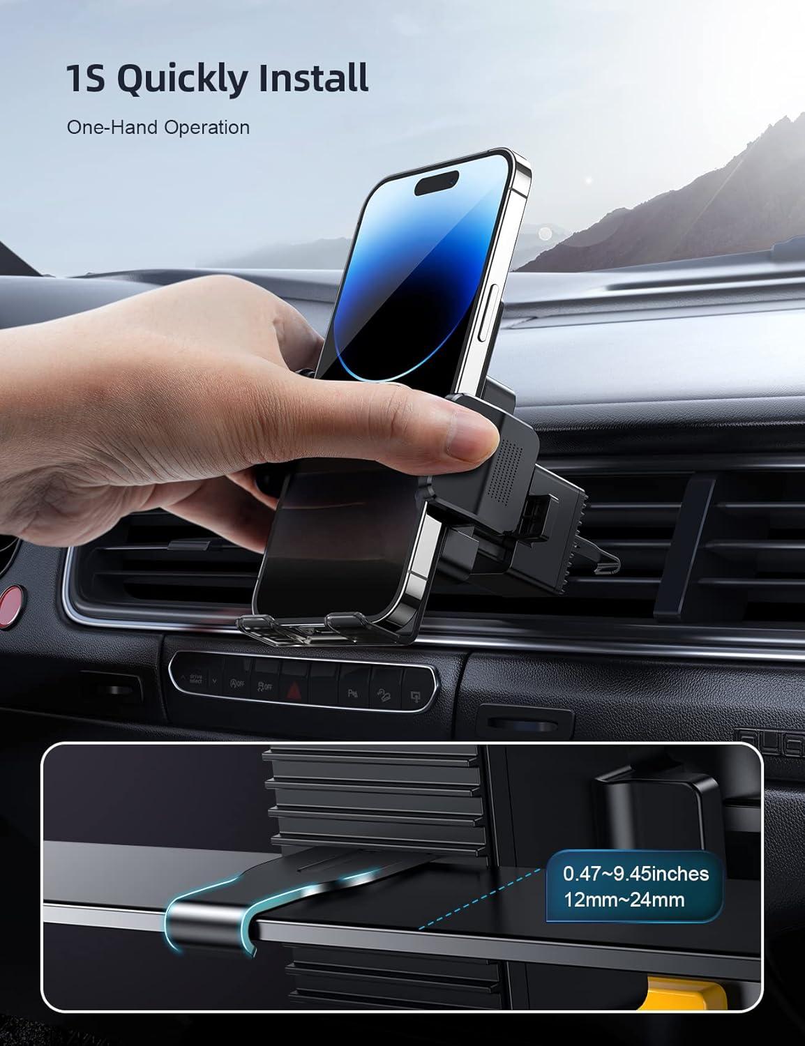 imageLamicall Car Vent Phone Mount Phone Holder for Car Air Vent Clip in Vehicle Big Phone ampamp Thick Cases Friendly Hands Free Cell Phone Automobile Clamp Cradles Fit for All iPhone Samsung Phones