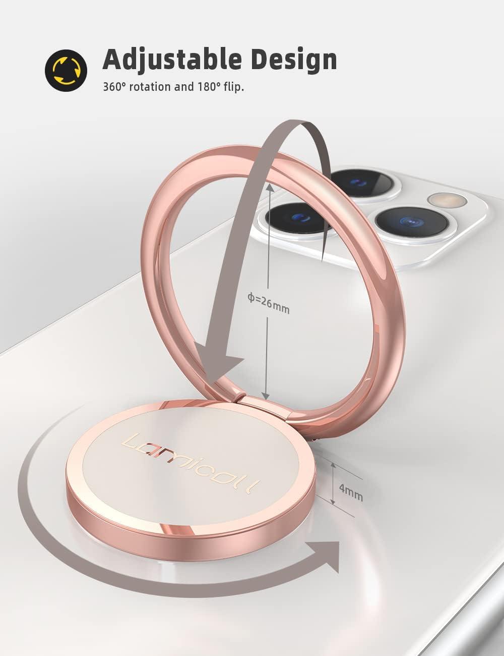 imageLamicall Rose Gold Cell Phone Ring Universal Cell Phone Finger Grip Holder Mothers Day for Mother Compatible with iPhon 16 15 Pro Max XR X Galaxy S25 S24 All Android Smartphone Accessories1Rose Gold