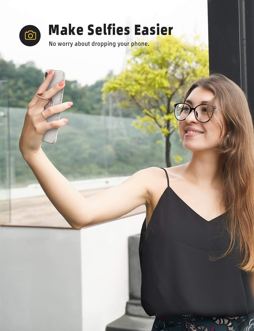 imageLamicall Rose Gold Cell Phone Ring Universal Cell Phone Finger Grip Holder Mothers Day for Mother Compatible with iPhon 16 15 Pro Max XR X Galaxy S25 S24 All Android Smartphone Accessories1Rose Gold