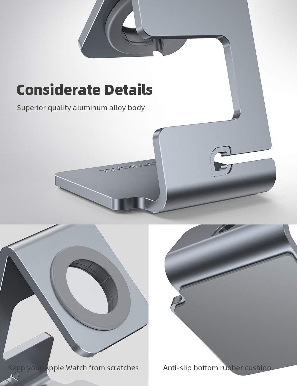 imageLamicall Watch Stand for Apple Watch Magnetic Fast Charger  Desk Charging Stand Holder Dock for Apple iWatch Series SE 10 9 8 7 6 5 4 3 2 1 Series Ultra49mm 46mm 45mm 44mm 42mm 41mm 40mm 38mm3Grey