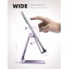 imageLamicall Adjustable Cell Phone Stand Desk Phone Holder Cradle Dock Compatible with iPhone 16 15 14 Plus Pro Pro Max 13 12 X XS48quot Phones Office Accessories All Android Smartphone Blackpurple