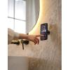 imageLamicall All Lock Wall Phone Mount for iPhone Black 3M VHB Adhesive Holds Phone in Portrait or Landscape Mode