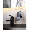 imageLamicall All Lock Wall Phone Mount for iPhone Black 3M VHB Adhesive Holds Phone in Portrait or Landscape Mode