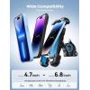 imageLamicall Bike Phone Holder Motorcycle Mount  Motorcycle Phone Holder Handlebar Cell Phone Clamp Scooter Phone Clip for iPhone 16 Pro MaxPlus 15 Pro Max S10 S20 More 47quot to 68quot SmartphonesBlue