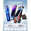 imageLamicall Bike Phone Holder Motorcycle Mount  Motorcycle Phone Holder Handlebar Cell Phone Clamp Scooter Phone Clip for iPhone 16 Pro MaxPlus 15 Pro Max S10 S20 More 47quot to 68quot SmartphonesOrange