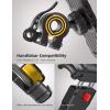 imageLamicall Bike Phone Holder Motorcycle Mount  Motorcycle Phone Holder Handlebar Cell Phone Clamp Scooter Phone Clip for iPhone 16 Pro MaxPlus 15 Pro Max S10 S20 More 47quot to 68quot SmartphonesYellow