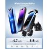 imageLamicall Bike Phone Holder Motorcycle Mount  Motorcycle Phone Holder Handlebar Cell Phone Clamp Scooter Phone Clip for iPhone 16 Pro MaxPlus 15 Pro Max S10 S20 More 47quot to 68quot SmartphonesBlack