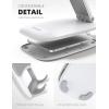 imageLamicall Cell Phone Stand for Desk  Height Adjustable Foldable Mobile Phone Holder Portable Stand for iPhone 16 15 14 13 12 11 Pro Max Plus Galaxy S25 S24 All Cellphones Office Accessories1White