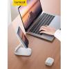 imageLamicall Cell Phone Stand for Desk  Height Adjustable Foldable Mobile Phone Holder Portable Stand for iPhone 16 15 14 13 12 11 Pro Max Plus Galaxy S25 S24 All Cellphones Office Accessories1White