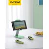 imageLamicall Cell Phone Stand for Desk  Height Adjustable Foldable Mobile Phone Holder Portable Stand for iPhone 16 15 14 13 12 11 Pro Max Plus Galaxy S25 S24 All Cellphones Office AccessoriesLight Green