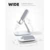 imageLamicall Cell Phone Stand for Desk  Height Adjustable Foldable Mobile Phone Holder Portable Stand for iPhone 16 15 14 13 12 11 Pro Max Plus Galaxy S25 S24 All Cellphones Office Accessories1White