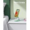 imageLamicall Cell Phone Stand for Desk  Height Adjustable Foldable Mobile Phone Holder Portable Stand for iPhone 16 15 14 13 12 11 Pro Max Plus Galaxy S25 S24 All Cellphones Office AccessoriesLight Green