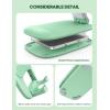 imageLamicall Cell Phone Stand for Desk  Height Adjustable Foldable Mobile Phone Holder Portable Stand for iPhone 16 15 14 13 12 11 Pro Max Plus Galaxy S25 S24 All Cellphones Office AccessoriesLight Green