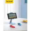imageLamicall Cell Phone Stand for Desk  Height Adjustable Foldable Mobile Phone Holder Portable Stand for iPhone 16 15 14 13 12 11 Pro Max Plus Galaxy S25 S24 All Cellphones Office AccessoriesBlue
