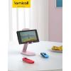 imageLamicall Cell Phone Stand for Desk  Height Adjustable Foldable Mobile Phone Holder Portable Stand for iPhone 16 15 14 13 12 11 Pro Max Plus Galaxy S25 S24 All Cellphones Office AccessoriesPink
