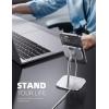 imageLamicall Phone Stand for Apple 15W MagSafe Charger  Charger Not Included 360 Rotation Adjustable Aluminum Charging Holder Dock for Desk Compatible with iPhone 16 15 14 13 12 Pro Pro Max Plusfor 25W Charger New Version  16 Series