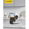imageLamicall Stand for Apple Watch Phone Holder 2 in 1 Desktop Stand Holder Charging Station Dock Compatible with Apple Watch SE Series 8765432 Ultra Charging Cable Not Include