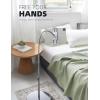 imageLamicall Tablet Floor Stand Holder  Gooseneck Tablet Mount for Bed 63quot Adjustable Height ampamp 106lb Stable Base for 4713quot Tablets iPad Pro 1397 Air Mini Galaxy Tab Kindle PhonesSilver