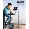 imageLamicall Tablet Floor Stand Holder  Gooseneck Tablet Mount for Bed 63quot Adjustable Height ampamp 106lb Stable Base for 4713quot Tablets iPad Pro 1397 Air Mini Galaxy Tab Kindle PhonesBlack