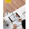 imageLamicall Tablet Floor Stand Holder  Gooseneck Tablet Mount for Bed 63quot Adjustable Height ampamp 106lb Stable Base for 4713quot Tablets iPad Pro 1397 Air Mini Galaxy Tab Kindle PhonesSilver