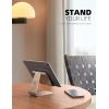 imageTablet Stand Adjustable Lamicall Tablet Stand  Desktop Stand Holder Dock Compatible with Tablet Such as iPad 2018 Pro 97 105 Air Mini 4 3 2 Kindle Nexus Accessories EReader 413 BlackGold
