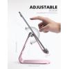 imageTablet Stand Adjustable Lamicall Tablet Stand  Desktop Stand Holder Dock Compatible with Tablet Such as iPad 2018 Pro 97 105 Air Mini 4 3 2 Kindle Nexus Accessories EReader 413 BlackRose Gold