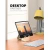 imageTablet Stand Adjustable Lamicall Tablet Stand  Desktop Stand Holder Dock Compatible with Tablet Such as iPad 2018 Pro 97 105 Air Mini 4 3 2 Kindle Nexus Accessories EReader 413 BlackGold