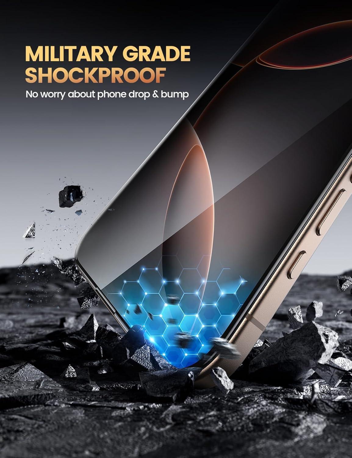 imageLamicall 22 for iPhone 16 Pro Max Screen Protector 69quot with Camera Lens Protector Top 9H Tempered Glass Film Easy Alignment AntiScratch 0 Bubbles HD Clear for iPhone 16 Pro Max  2Pack16 Pro63