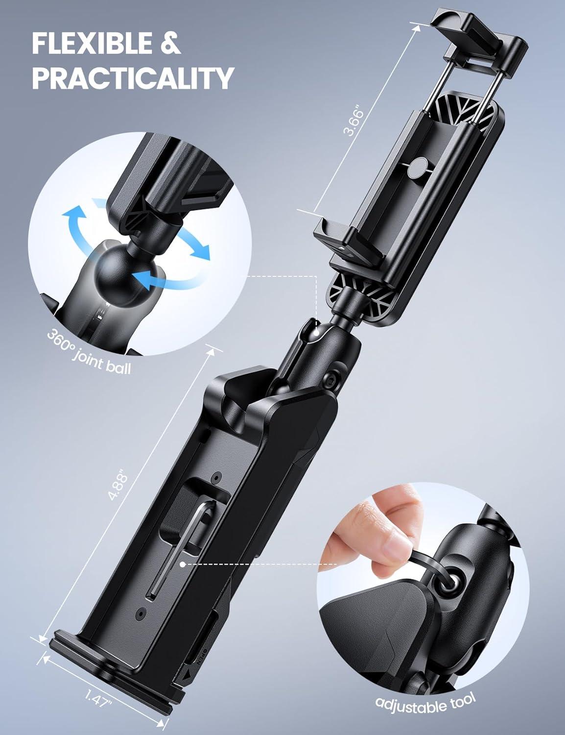 imageLamicall Airplane Phone Holder Mount  2024 Wider Clamp Travel Essentials with Screw Adjustment Tool  Plane Phone Holder Stand for Flying Desk Home Long Flight Must Haves Accessories for Women Men