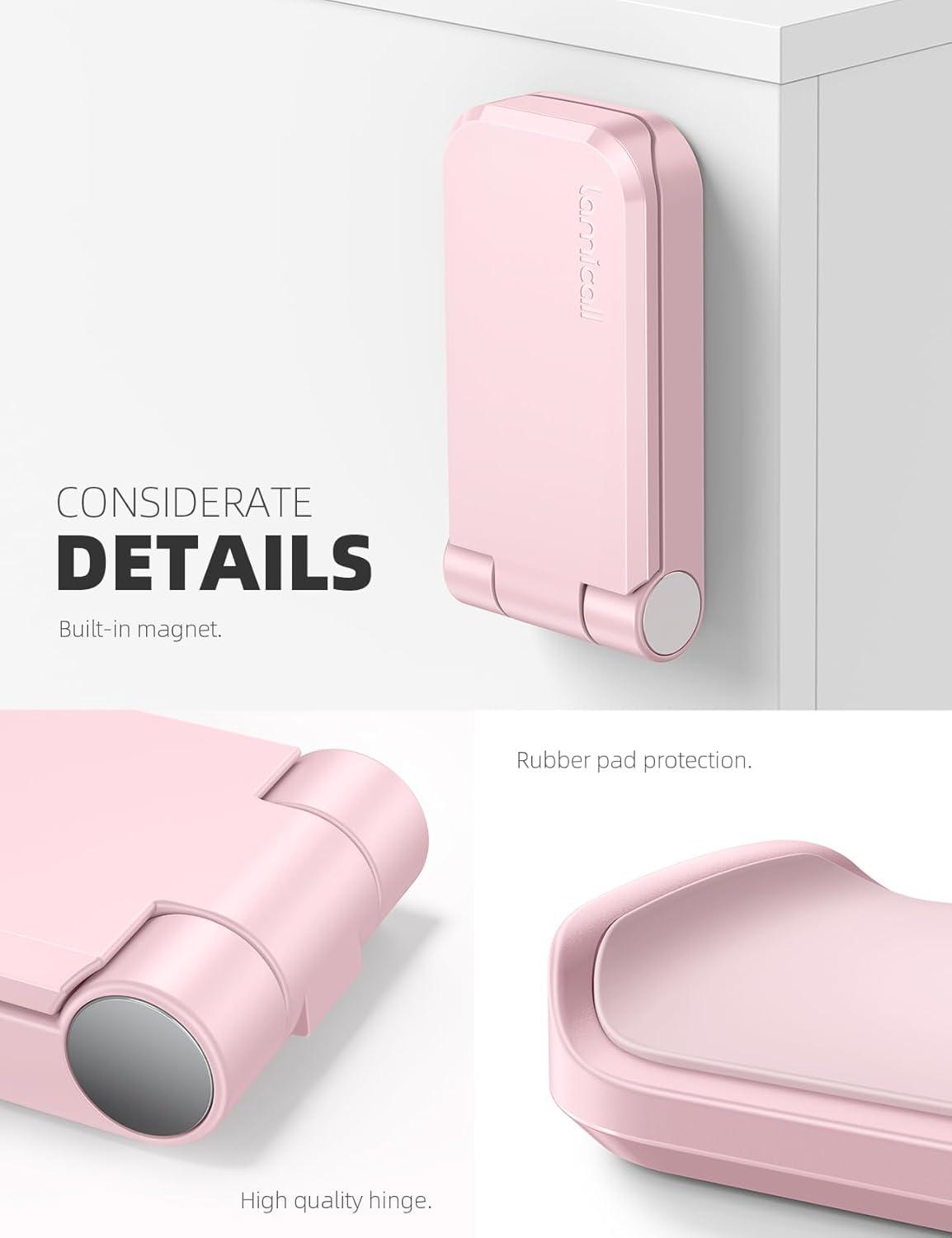 imageLamicall Headphone Stand Sticky Headset Hanger  Adhesive Headphone Holder Hook Mount Headset Stand Holder Clip Under Desk Earphone Clamp for Airpods Max HyperX Sennheiser BlackPink  Two Pack