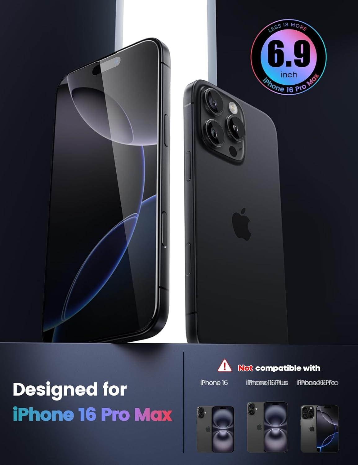 imageLamicall Professional Screen Protector for iPhone 1413 13 Pro 61 inch Military Grade Tempered Glass Film Ultra HDAnti FingerprintFull Screen ProtectionQuick Install Tool 9H 2 Pack16 Pro Max69