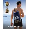 imageLamicall 10L Dry Bag Waterproof Backpack  Zippered Pocket Roll Top Waterproof Bag Olive Green ampamp Navy Blue