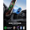 imageLamicall 15W for Magsafe Car Mount Charger  3in1 Upgraded Intelligent Chip 360 Wireless Car Phone Holder Charger Vent Dashboard Magnetic Phone Holders for Your Car for iPhone 16 15 Pro MaxNEW Upgraded  Silver
