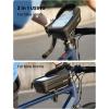 imageLamicall 2 Pack Bike Frame Bag Waterproof  1s Release 2 in 1 Bike Phone Bag Bike Phone Holder Mount Bicycle Top Tube Bag Cycling Pouch with Rain Cover Bike Accessories for Phones Under 7quotMedium