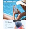 imageLamicall 2 Pack Cell Phone Bag for Mother Mom Birthday Gift for Father Teens Girls Boys Phone Pouch BlackFloat white