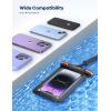 imageLamicall 2 Pack Cell Phone Bag for Mother Mom Birthday Gift for Father Teens Girls Boys Phone Pouch BlackOrange black 7