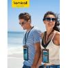 imageLamicall 2 Pack Cell Phone Bag for Mother Mom Birthday Gift for Father Teens Girls Boys Phone Pouch BlackOrange black 7