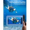 imageLamicall 2 Pack Cell Phone Bag for Mother Mom Birthday Gift for Father Teens Girls Boys Phone Pouch BlackTransparent7
