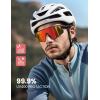 imageLamicall 24g Polarized Sports Sunglasses for Men Women  UV400 Protection Sun Glasses for Running Cycling Baseball FishingBlack Frameorange Lens