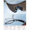 imageLamicall 24g Polarized Sports Sunglasses for Men Women  UV400 Protection Sun Glasses for Running Cycling Baseball FishingBlack Frameorange Lens