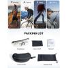imageLamicall 24g Polarized Sports Sunglasses for Men Women  UV400 Protection Sun Glasses for Running Cycling Baseball FishingBlack Framephotochromic Gold Lens