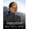 imageLamicall 24g Polarized Sports Sunglasses for Men Women  UV400 Protection Sun Glasses for Running Cycling Baseball FishingBlack Framephotochromic Gold Lens