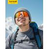 imageLamicall 24g Polarized Sports Sunglasses for Men Women  UV400 Protection Sun Glasses for Running Cycling Baseball FishingBlack Framered Lens